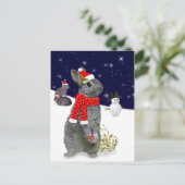 Weihnachtskits Postkarte (Stehend Vorderseite)