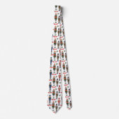 Weihnachtskitschigkeit mit gefliestem Muster Krawatte (Vorderseite)