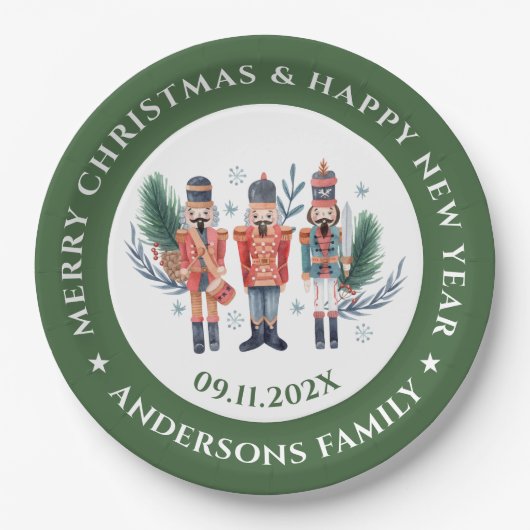 Weihnachtskitschigkeit Pappteller (Vorderseite)