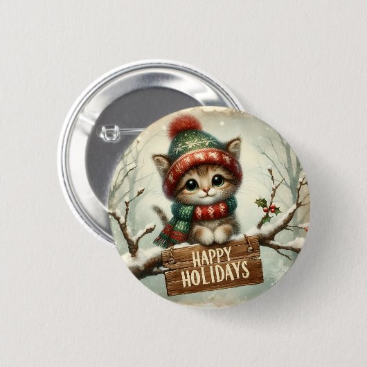 Weihnachtskitschtaste Button (Vorne & Hinten)