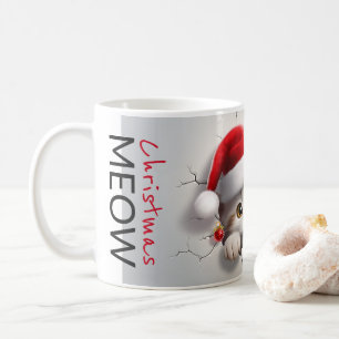 Weihnachtskitt mit Santa-Kappe Kaffeetasse