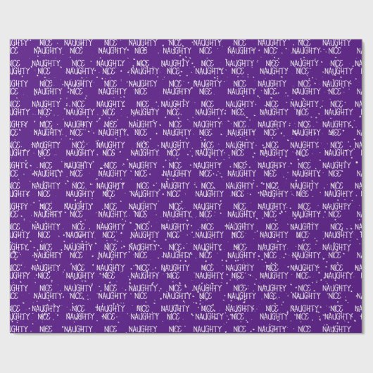 Weihnachtskittel auf Lila Geschenkpapier (Flach)