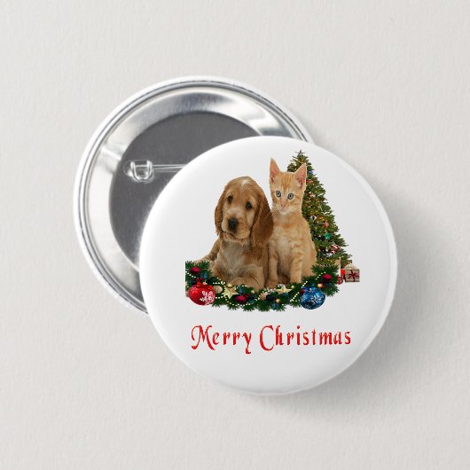 Weihnachtskittel Button (Vorne & Hinten)