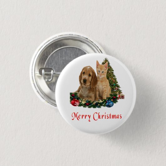 Weihnachtskittel Button (Vorne & Hinten)