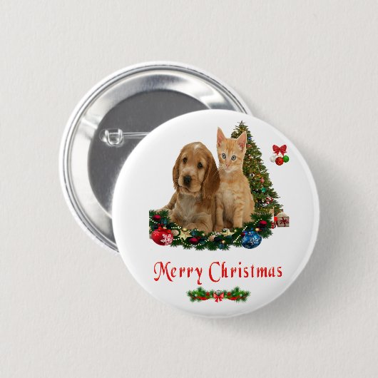 Weihnachtskittel Button (Vorne & Hinten)