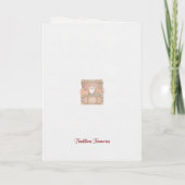 Weihnachtskitten auf Geschenkboxen-Karte Karte (Rückseite)
