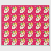 Weihnachtskitten in einem Schuh-Grün-Bug-Packung Geschenkpapier (Flach)