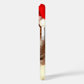 Weihnachtskitten in Weihnachtsmannmütze Case-Mate iPhone Hülle (Rückseite / Links)