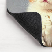 Weihnachtskitten in Weihnachtsmannmütze Mousepad (Ecke)