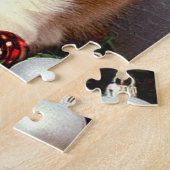 Weihnachtskitten in Weihnachtsmannmütze Puzzle (Seite)