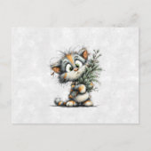Weihnachtskitten Postkarte (Vorderseite)
