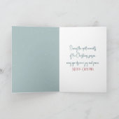 Weihnachtskitten Schneeflocken beobachten Karte (Innenseite)