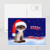 Weihnachtskitty Feiertagspostkarte (Vorne/Hinten)