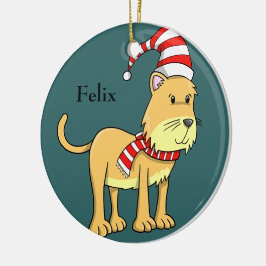 Weihnachtskitty "Felix" Ornament (Links)