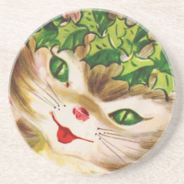 Weihnachtskitty Getränkeuntersetzer