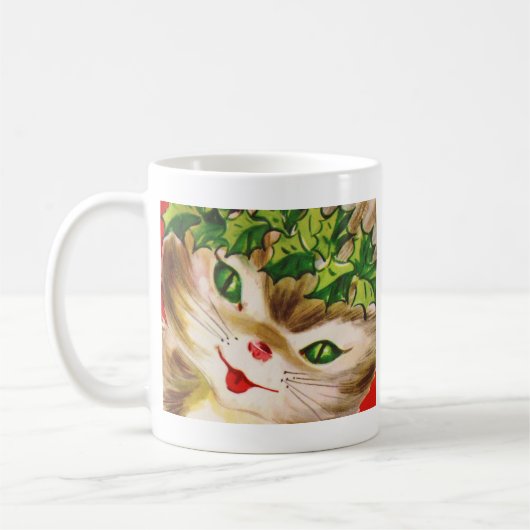Weihnachtskitty Kaffeetasse (Links)