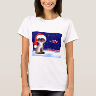Weihnachtskitty-T - Shirt für Frauen
