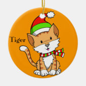Weihnachtskitty "Tiger" Ornament (Vorne)