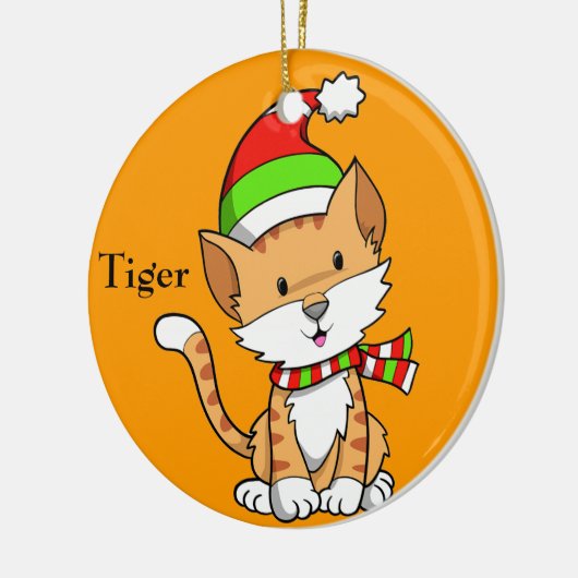 Weihnachtskitty "Tiger" Ornament (Links)