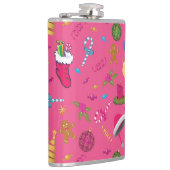 Weihnachtskizze Nahtloses Muster Flachmann (Rechts)