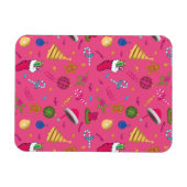 Weihnachtskizze Nahtloses Muster Magnet (Horizontal)