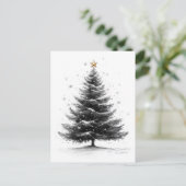 Weihnachtskizze Postkarte (Stehend Vorderseite)