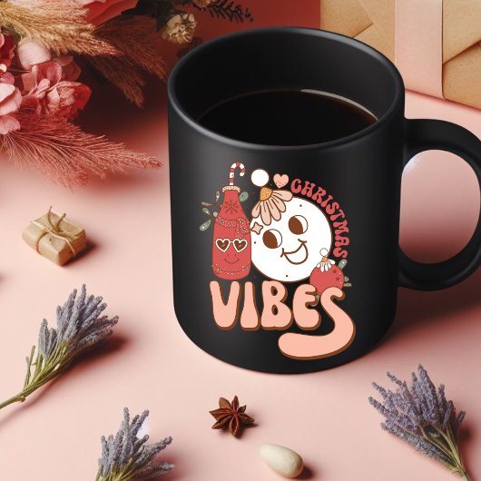 Weihnachtskläger trinken Kaffee Tasse