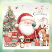 Weihnachtsklammer Fensteraufkleber (Blatt 3)