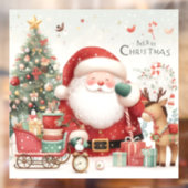 Weihnachtsklammer Fensteraufkleber (Blatt 2)