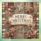 Weihnachtsklammer Fensteraufkleber (Blatt 3)