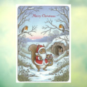 Weihnachtsklammer Fensteraufkleber (Blatt 3)