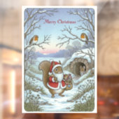 Weihnachtsklammer Fensteraufkleber (Blatt 2)