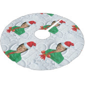 Weihnachtsklammer Polyester Weihnachtsbaumdecke (Schrägansicht)