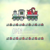 Weihnachtsklammern im Spielwarenladen Fensteraufkleber (Blatt 3)