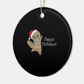 Weihnachtsklammern Keramik Ornament (Links)