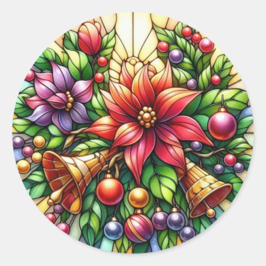 Weihnachtsklammern Stickers (Vorderseite)