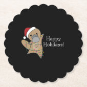 Weihnachtsklammern Untersetzer (Vorderseite)