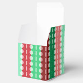 Weihnachtsklänge auf Streifen rot und grün klassis Geschenkschachtel (Geöffnet)