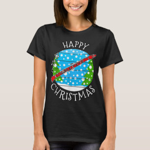 Weihnachtsklarinette, Clarinetist Woodwind Musiker T-Shirt