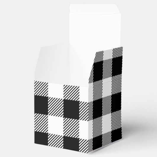 Weihnachtsklassiker Buffalo Karo kariertes Muster Geschenkschachtel (Geöffnet)