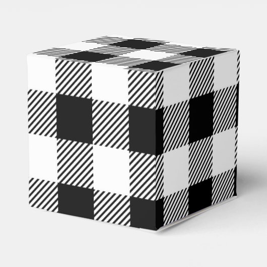 Weihnachtsklassiker Buffalo Karo kariertes Muster Geschenkschachtel (Rückseite)