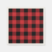 Weihnachtsklassiker Buffalo Karo kariertes Muster Serviette (Vorderseite)