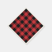 Weihnachtsklassiker Buffalo Karo kariertes Muster Serviette (Ecke)