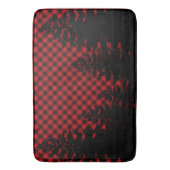 Weihnachtsklassiker Karierter Weihnachtsimmergrün Badematte (Vorderseite Vertikal)