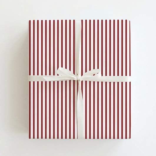 Weihnachtsklassiker rot / weiß gestreift geschenkpapier
