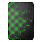 Weihnachtsklassisch grün Kariert Weihnachtsimmergr Badematte (Vorderseite Vertikal)