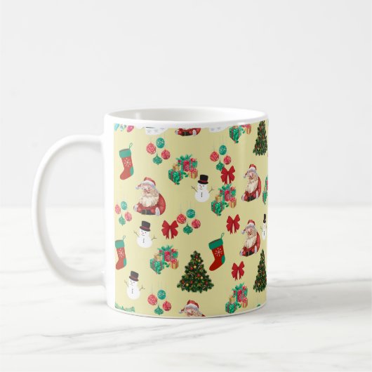 Weihnachtsklassische Tasse, 11 oz Kaffeetasse (Links)