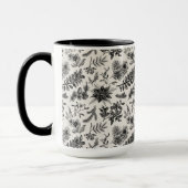 Weihnachtsklassisches Vintages Muster Tasse (Links)
