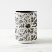 Weihnachtsklassisches Vintages Muster Tasse (Zentrum)