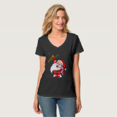 Weihnachtsklaus Trombone Funny Christmas Troma T-Shirt (Vorderseite Vollansicht)